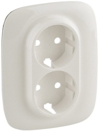 Лицевая панель Legrand Valena Allure для 1-м. 2-мод. розетки 220В жемчуг картинка